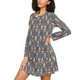 thumbnail image 3 of joogoo Nutcrackers Women's Long Sleeve Nightgown Sleepwear L, 3 of 8