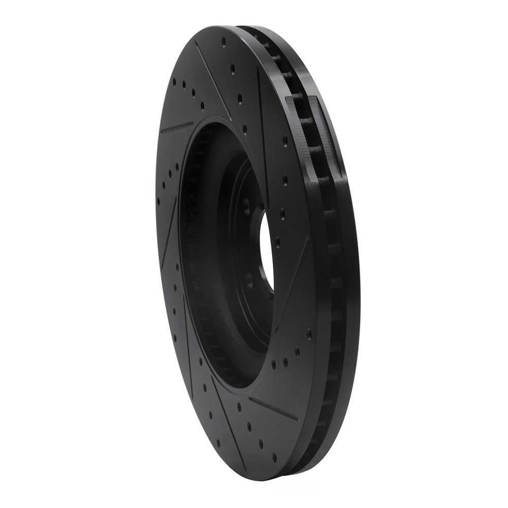 Dynamic Friction Company 633-20020L DFC Brake Rotor - Drilled And Slotted - Black
