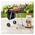thumbnail image 3 of 17.5" Square Charcoal Grill - Black Steel BBQ Grill with Wheels - Portable Outdoor Grill for Patio, Backyard, Camping - Adjustable Dampers, 3 of 6
