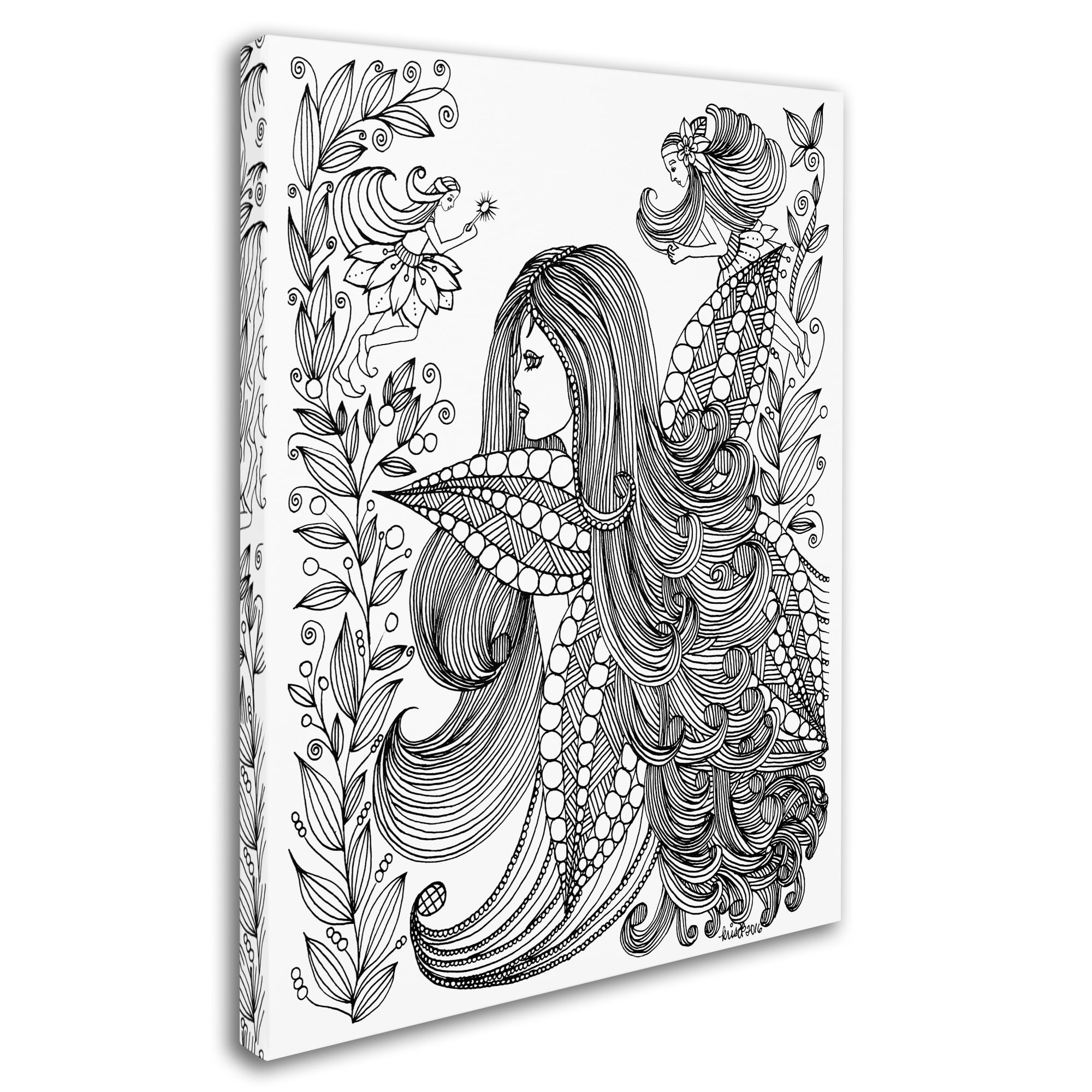 Trademark Fine Art 'Fairy 11' Canvas Art by KCDoodleArt