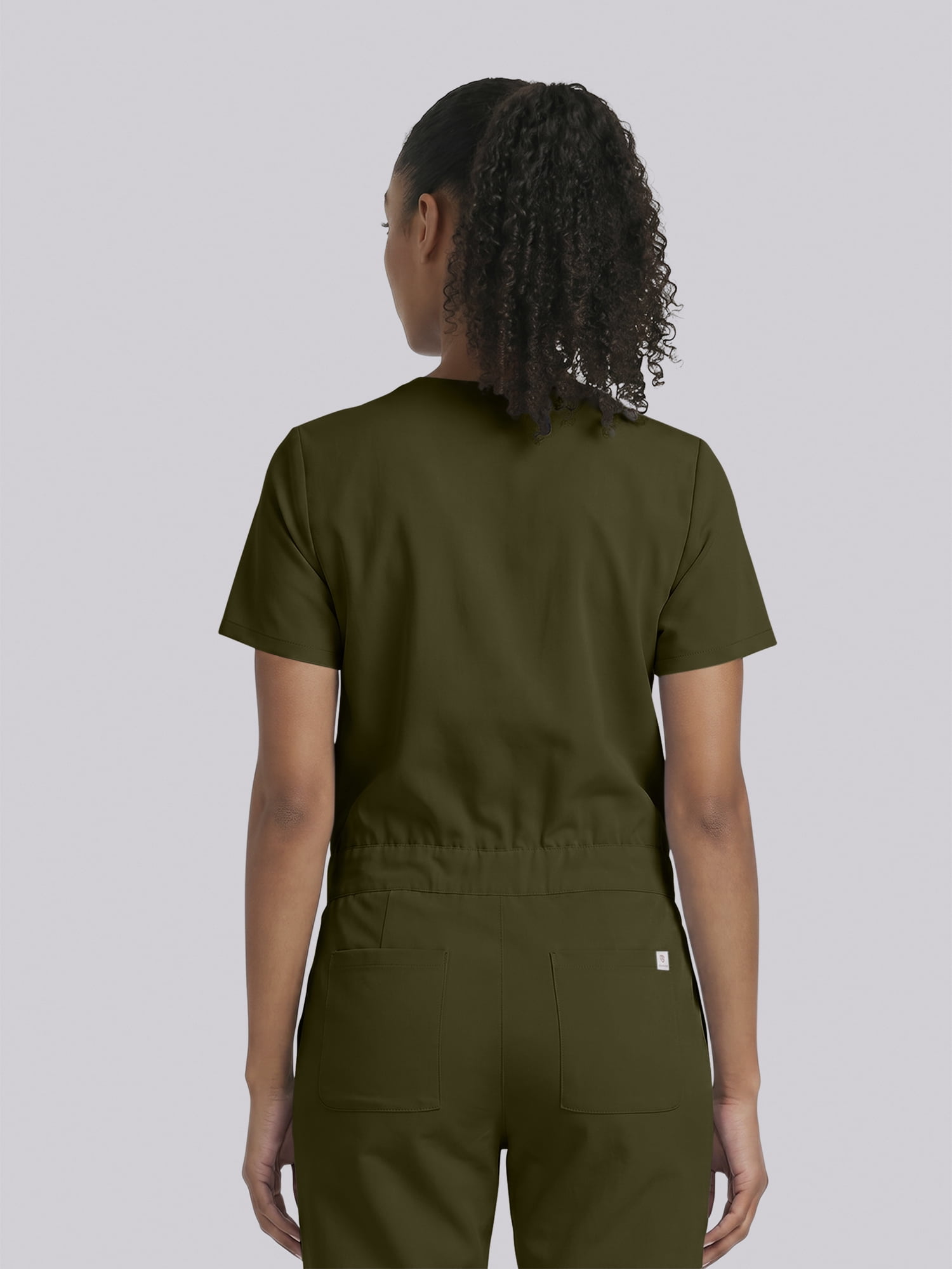 Scrubstar Ultimate Women’s Antimicrobial Drawstring Straight Leg Scrub Jumpsuit, Sizes XS–2XL