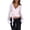 Pink, variant on Womens Lace Sheer Mesh Crop Tops Long Sleeve Long Sleeve Solid Color Polyester Deep V Neck Cross Wrap Blouses Slim Fit Fairy Coquette T-Shirts Pink L