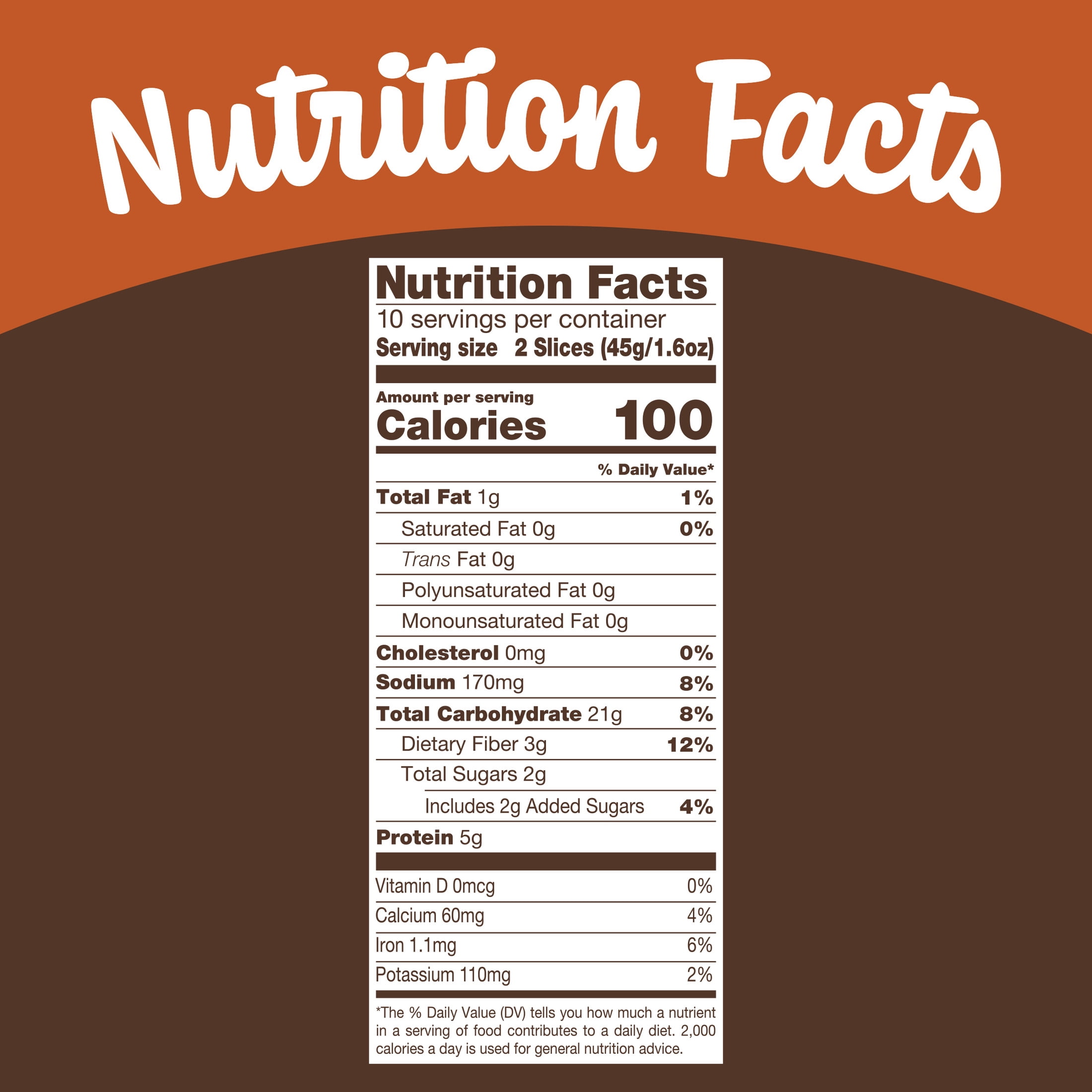 Nature's Own 100% Whole Wheat with Honey, Non-GMO Bread, Wheat Bread, 16 oz Loaf