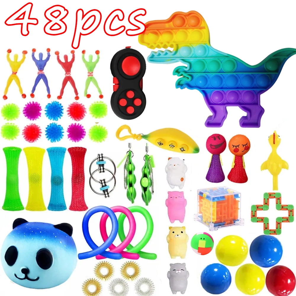 Sensory Fidget Toys for Kids and Adults - Perfect Autism Sensory Toys for  Anxiety - Fidget Toys Adults Sensory Toys for Toddlers 1-3 2-4 5-7 6-8 4-6