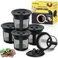 thumbnail image 1 of 5 Pack Ninja Reusable Coffee Pods: Reusable K Cups for Ninja Coffee Maker - Refillable Coffee Filters for Ninja DualBrew Pro CFP201 CFP300 CFP301 CFP305 CFP307 CFP400, 1 of 5
