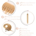 thumbnail image 4 of MY-LADY 100% Human Hair Extensions Remy Real Natural Hair Hairpiece Mirco Ring Tubes Hair Thick Micro Loop Extensions Hair for Women 18inch #24 Natural Blonde, 4 of 8