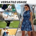 thumbnail image 6 of Yuyamidu Sea Turtle Print Golf Dress for Women Breathable Workout Athletic Dresses with Pockets Shorts Womens Sleeveless Tennis Golf Dress Size 2XL Elastic 2 Piece Sets, 6 of 7