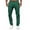 Green, variant on TBWNWG Slim Waist Full Trousers Men's Casual Solid Mid Pocket Length Fashion Pant Men's Pants,Sizes L