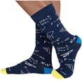 thumbnail image 2 of Calcetines de hombre con estampado de matemáticas de colores, calcetines de algodón populares de estilo europeo y americano hasta media pantorrilla, 2 of 4