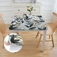 thumbnail image 2 of JRXY Banana and Golden Palm Leaf Square Tablecloth - Outdoor Picnic Camping and Indoor Kitchen Dining Party - 100% Polyester Fiber 40*40, 2 of 8
