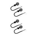 thumbnail image 4 of Yuarrent 2 piezas de cortina Tieback en forma de U de repuesto elegante antioxidante para el hogar cortina gancho sujetador accesorios tipo Negro Tipo 1 2Conjunto, 4 of 6