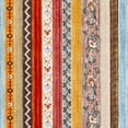 thumbnail image 6 of SAFAVIEH Bokhara Caolan Colorful Striped Polyester Runner Rug, Brown/Yellow, 2'2" x 12', 6 of 7