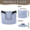 thumbnail image 2 of Haosy Pastel Blue Golf Mallet Putter Cover Strong Magnetic Leather Golf Club Headcover Closure, 2 of 7