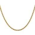 thumbnail image 3 of 14K Yellow Gold Jbsp's 2.75mm Diamond-Cut Rope Chain (28 X 2.75) Made In Peru 7004-28, 3 of 5