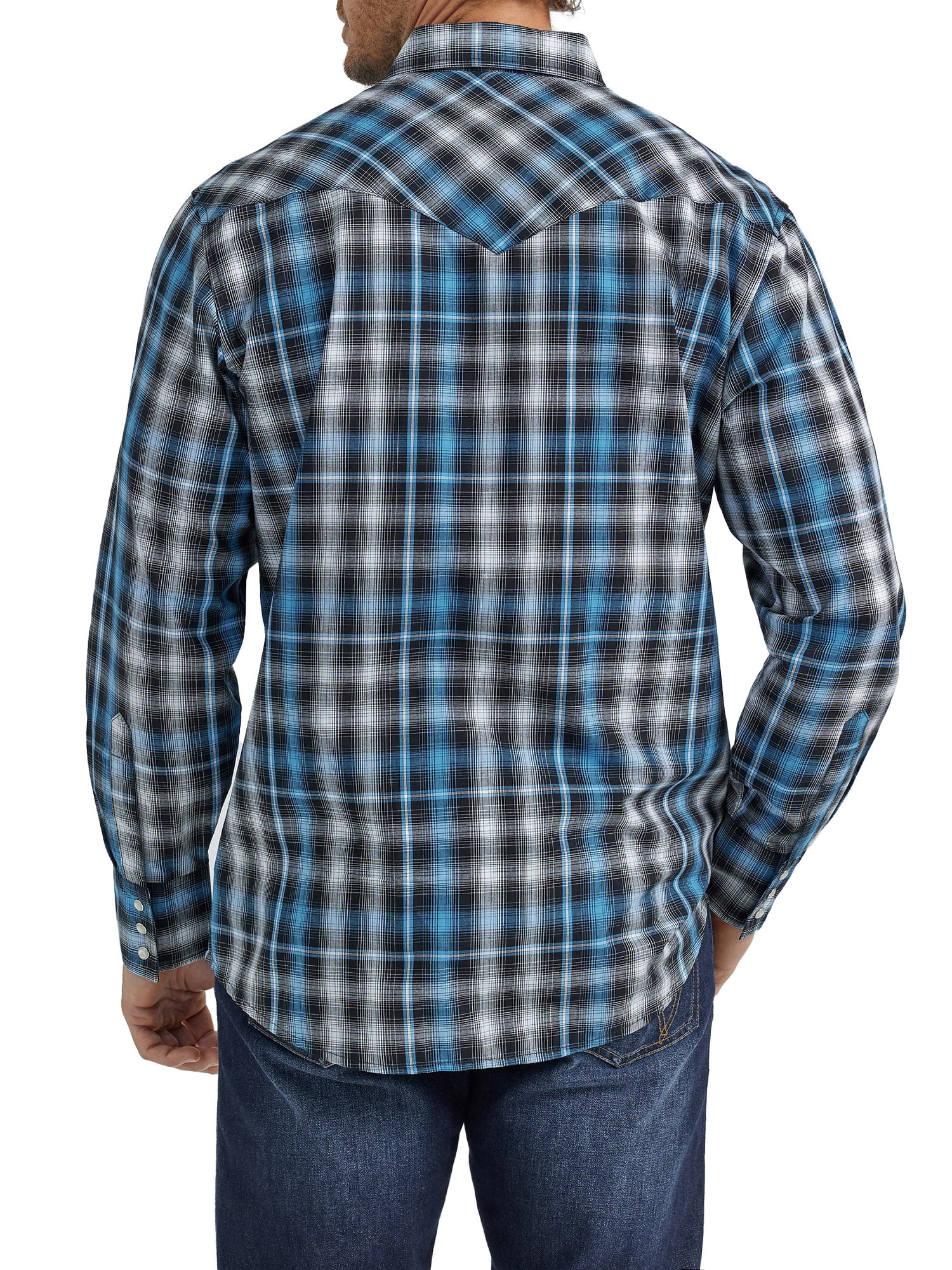 Wrangler® Men's and Big Men's Regular Fit Long Sleeve Western Shirt, Sizes S-5XL
