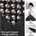 thumbnail image 3 of Black Red Skull Burst Pattern Kitchen Rugs Sets Of 3,Kitchen Runner Rugs Non Skid Washable,Decorative Kitchen Floor Mats for Kitchen,Sink,Laundry,17"x30"+ 17"x47" + 17"x59", 3 of 6
