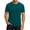 #003 Dark Blue-A1, variant on Men Crewneck Shirts Raglan Sleeve Basic Fitted Gym T-Shirts Short Sleeve Elastic Workout Pullover Beige XL