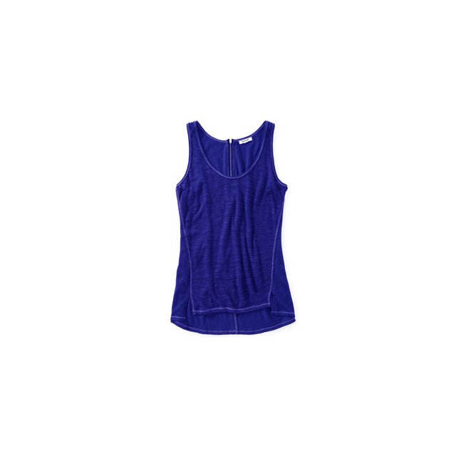 Aeropostale Womens Lightweight Zippered Tank Top, Blue, Juniors, Small