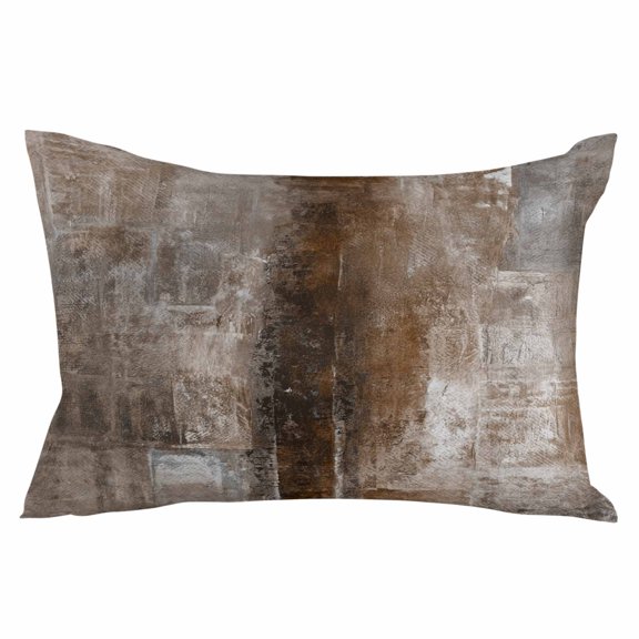 Brown Throw Pillow Cover 24 x 36 Inch Decorative Pillow Cover Retro Oil Painting Modern Abstract Art Aesthetics Lumbar Pillowcase Seasonal Rectangle Cushion Case for Couch Sofa Bed Living Room