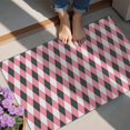 thumbnail image 4 of Pink and Black Argyle Pattern Door Rugs,Washable Non Slip Door Mats Indoor,Decorative Door Mats,Entry Mat Indoor for Entrance,Bedroom,Kitchen,Bathroom,20"x32", 4 of 6