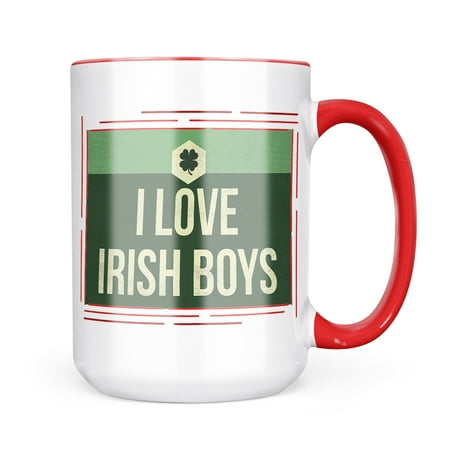 

Christmas Cookie Tin I Love Irish Boys St. Patrick s Day Vintage Four Leaf Clover Mug gift for Coffee Tea lovers