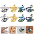 thumbnail image 3 of GOOHOCHY Anillos de tejido decorativos de 8pcs Artesanías de tejido de bricolaje Bucles de tejer delicados anillos de crochet de tejer, 3 of 8
