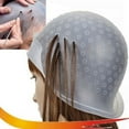 thumbnail image 4 of EASTIN Highlights Hat  Bright Color Lightweight Soft Silicone Hair Dyeing Cap for Home Highlights Hat, 4 of 7