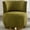 Green, variant on QuzyAor 360-Degree Swivel Barrel Chair, Mid Century Modern Round Accent Chair, Fluffy Velvet Material, with Comfy Soft Cushion, for Living Room, Orange