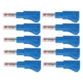 thumbnail image 3 of Prise Banane Empilable, Fil de Haut-Parleur Rétractable Droit 10 Pcs Fourreau PE CAT II 600V 32A pour Équipement Numérique 3C Rouge, Noir, Jaune, Bleu, Vert, 3 of 8