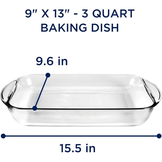 Pisexur Batería de cocina Moldes para hornear Molde de vidrio oblongo para pasteles Molde apto para horno Molde para hornear para lasaña Brownies Asar Antiadherente A para la cocina del hogar