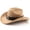 Khaki, variant on JIAHONG Kids Hats Cowboy Hat with Shapeable Wide Brim Western Suede Hat for Cowboys and Cowgirls, Blue