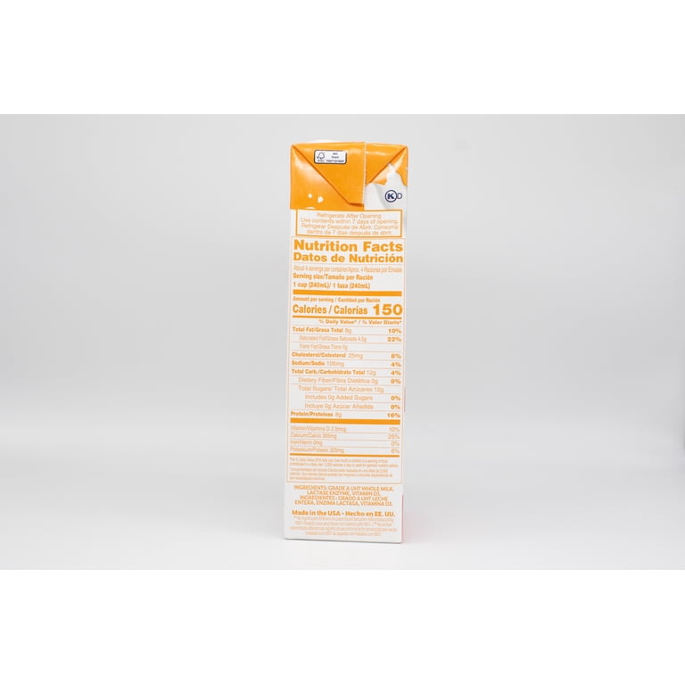 Parmalat Zymil Lactose Free Whole Milk, 32 fl oz - Walmart.com