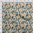 thumbnail image 4 of oneOone Cotton Flex Off White Fabric Camping Dress Material Fabric Print Fabric By The Yard 40 Inch Wide, 4 of 6