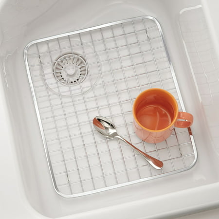 Interdesign Gia Kitchen Sink Protector Grid Regular Polished Stainless Steel