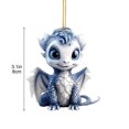 thumbnail image 3 of RnemiTe-amo Dragon Christmas Tree Hanging Ornament Christmas Cute Acrylic Dragon Figurines Christmas Tree Hanging Ornament,Hanging Car Ornaments,Charm Pendant Gifts Holiday Party Craft Decor, 3 of 8