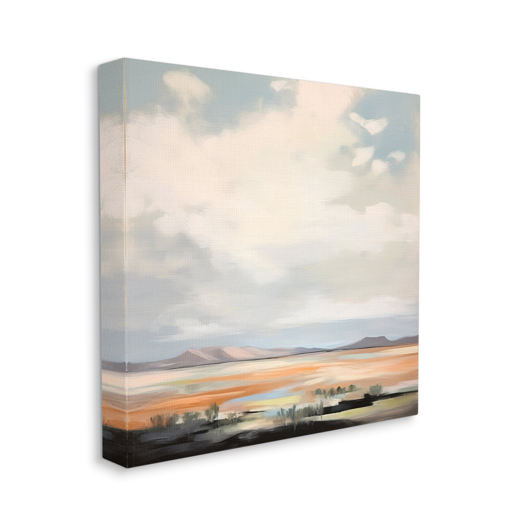 Stupell Industries Desert Nature Painting Landscape Painting Gallery Wrapped Canvas Art Print Wall Art, 36 x 36
