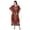 Red, variant on Women's Kaftan Dress Beach Cover Up Tribal Ethnic Print Plus Size Loose Kimono Maxi Dress