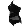 thumbnail image 3 of Wsevypo Women's One Shoulder Push Up Padded One Piece Swimwear Bikini, 3 of 5