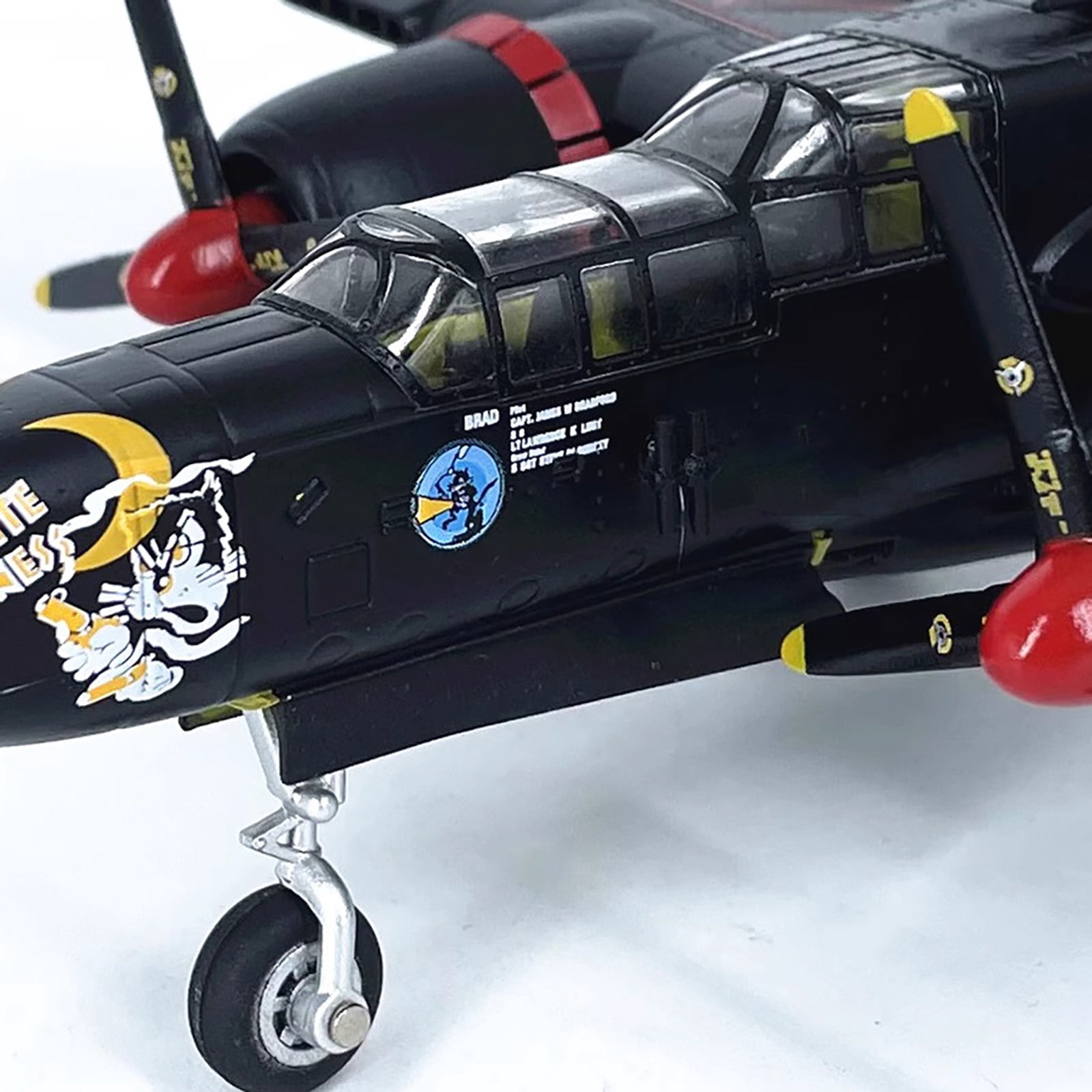 TAPDRA P 61B Black Widow USA Air Force WWII Fighter 1:72 Scale Model Plane Diecast Alloy Collection Display Decor Gift