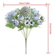 thumbnail image 2 of Tela de seda de flores artificiales, ramo de flores falsas, fotografía de fiesta de boda, accesorio, decoración floral, azul lago 2 Piezas Yuarrent  HA6620-04B*2, 2 of 5
