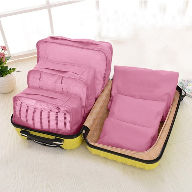 Sac de Tri et de Rangement pour Vêtements de Voyage, Portable, Grande Capacité, Classification des Bagages, Sac de Rangement 6 Pcs
