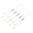 thumbnail image 2 of S SERENABLE 5 Pieces Spring Fishing Barbed Hook PE Fishing Wire Leader Size3, 2 of 8