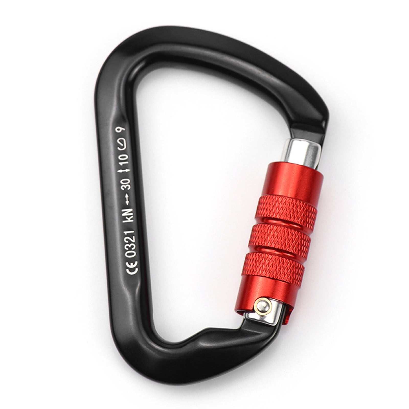 Details about   30KN D-Shaped Carabiner Clips Automatic Locking Gate Outdoor Carabiner Lock K2M1 