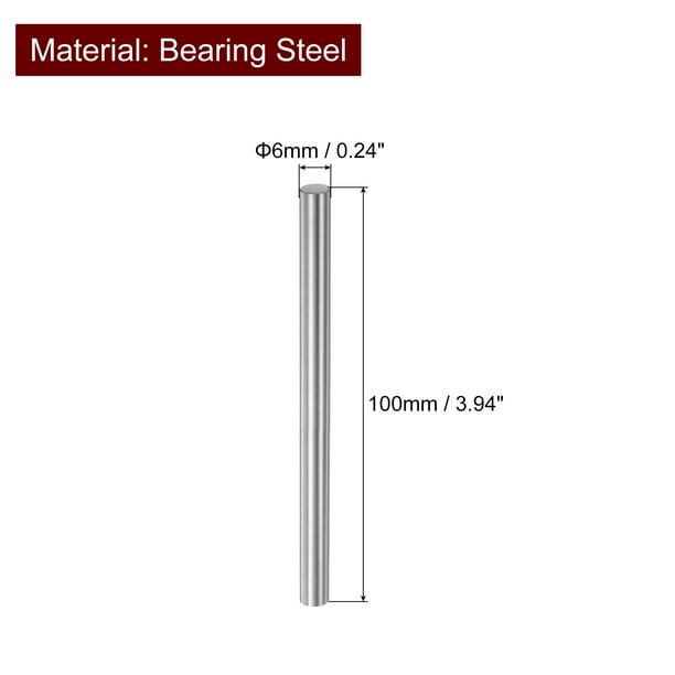 3D Printer CNC Machine Part 4Pcs Linear Motion Rod Shaft Guide – 6mm X 100mm, Chrome Steel For 3D Printer & CNC Case Hardened Steel Rod 3D Printer CNC Machine Part 4Pcs Linear Motion Rod Shaft Guide – 6mm X 100mm, Chrome Steel For 3D Printer & CNC Case Hardened Steel Rod