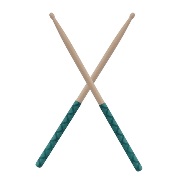 Tamco de tambor 1 par de baquetas 5A Baquetas antideslizantes Baquetas antideslizantes Baquetas de madera de ae Punta triangular con mango envuelto antideslizante Accesorios para instrumentos musicale