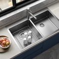 thumbnail image 5 of EcoNesxp 2-Pack Stainless Steel Kitchen Sink Grates with Rear Drain 11-Inch Sink Protector, 5 of 5