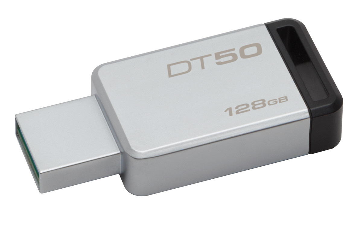 Kingston DataTraveler DT50, 128GB, USB 3.0 Flash Drive, Metal/Black Casing (DT50/128GB) - image 2 of 5