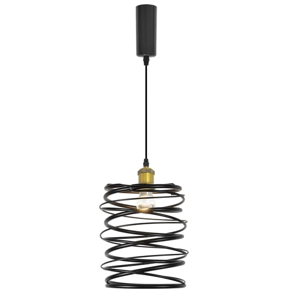 Kiven H-Type track lighting pendants,Industrial h track pendant lights with Iron Guard Lampshade,Farmhouse Track Lighting Fixture for Kitchen Island Hallway Cafe,Gold(1 pack)