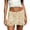 Khaki, variant on Unir Women All-Over Hollow Crochet Knit Fringe Mini Skirt Low Rise Elastic Waist Bodycon Beach Club Summer Bottom 1PC S-XL Plus Size Friendly