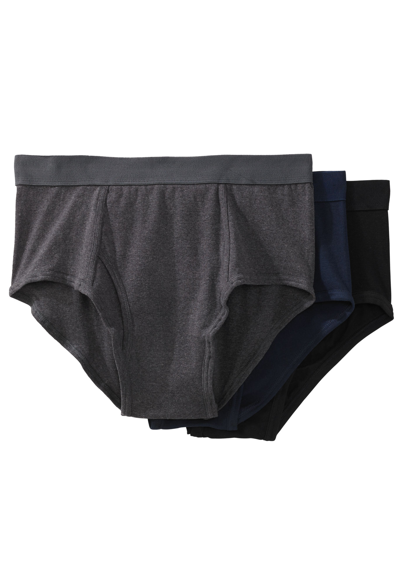 KingSize Men's Big & Tall Classic Cotton Briefs 3-Pack Underwear 